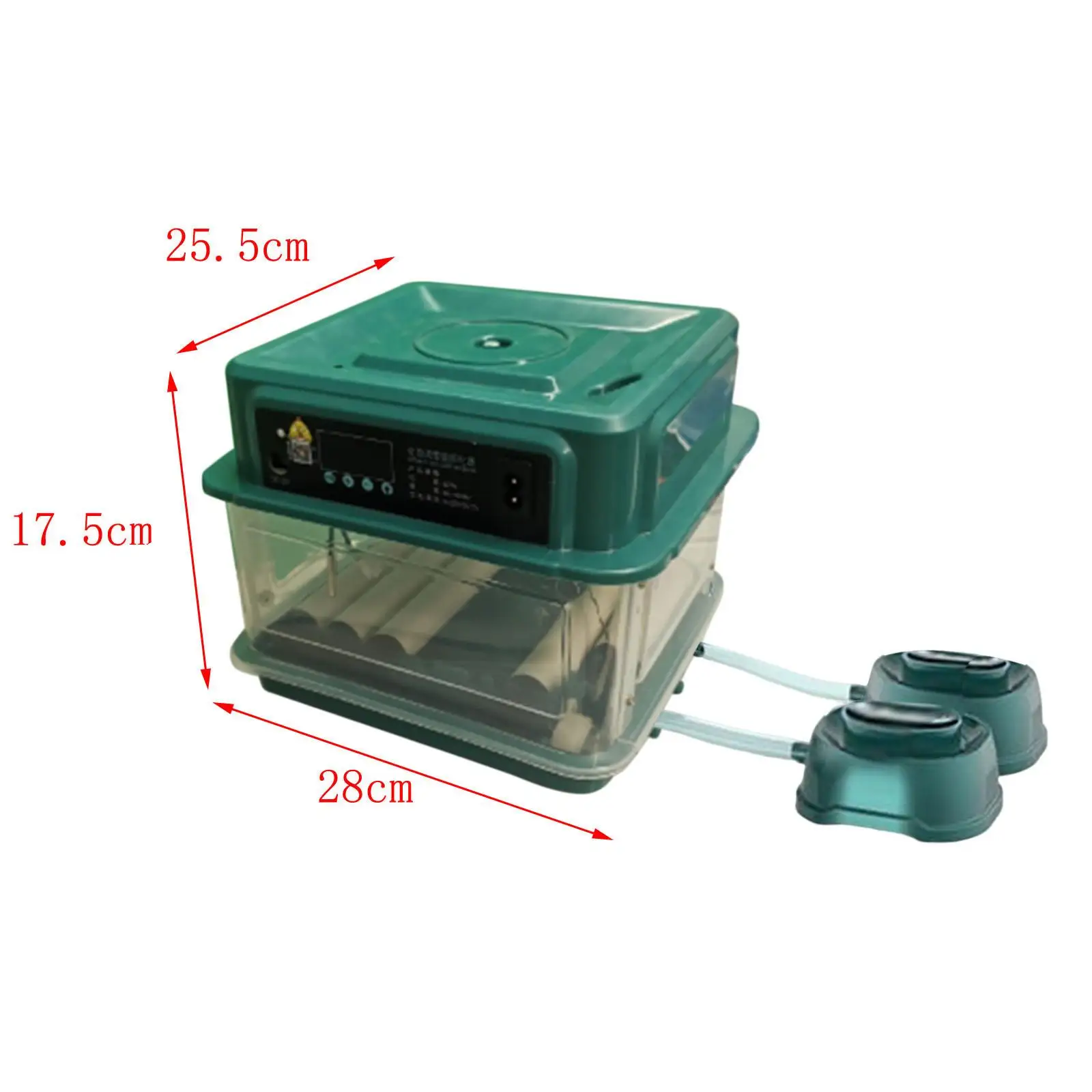 Imagem -06 - Incubadora Automática de Ovos com Controle de Temperatura Bandeja Ajustável para Ovos Digital com Luz Turner para Pássaros e Frango Plug ue