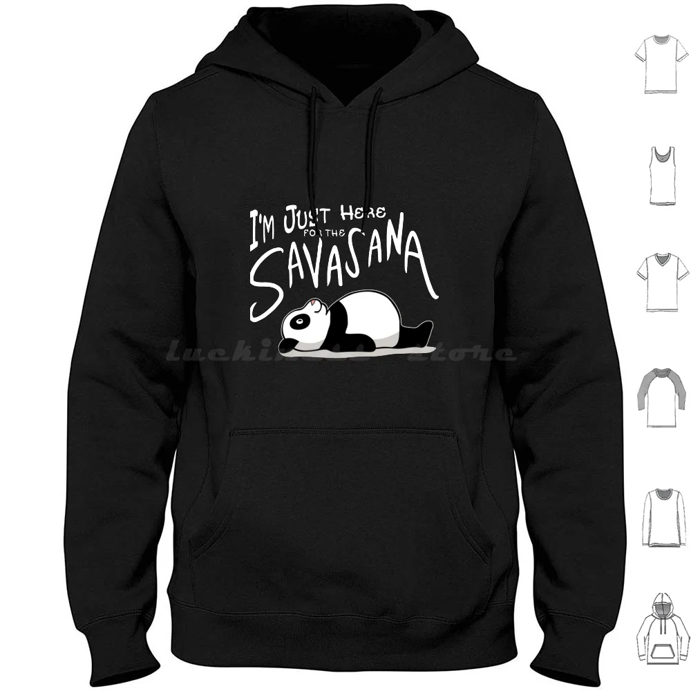 Lazy Yoga Panda-Here For The Savasana Classic Hoodie Cotton Long Sleeve Hector Lavoe Puerto Rico Celia Cruz El