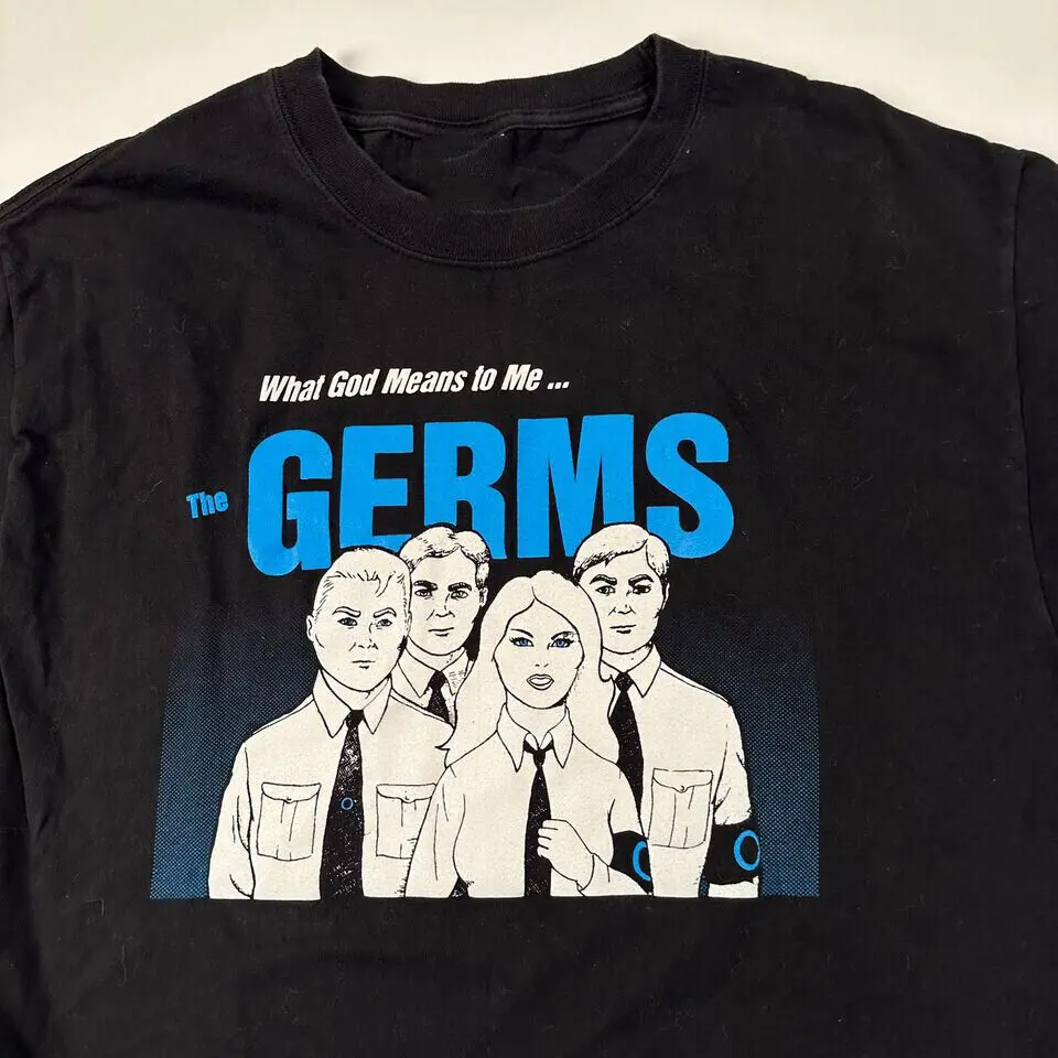 The Germs What God Means To Me T-Shirt Short Sleeve Cotton Black S to 4XL