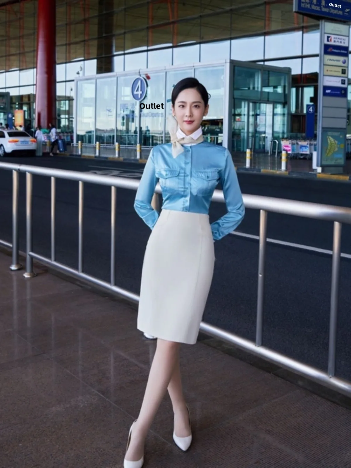 orme de Azata de Korean Air, Estilo E de Diosa, Ropa de Trabajo de Alta Gama, Ropa Profesional OL, Traje de Nego...