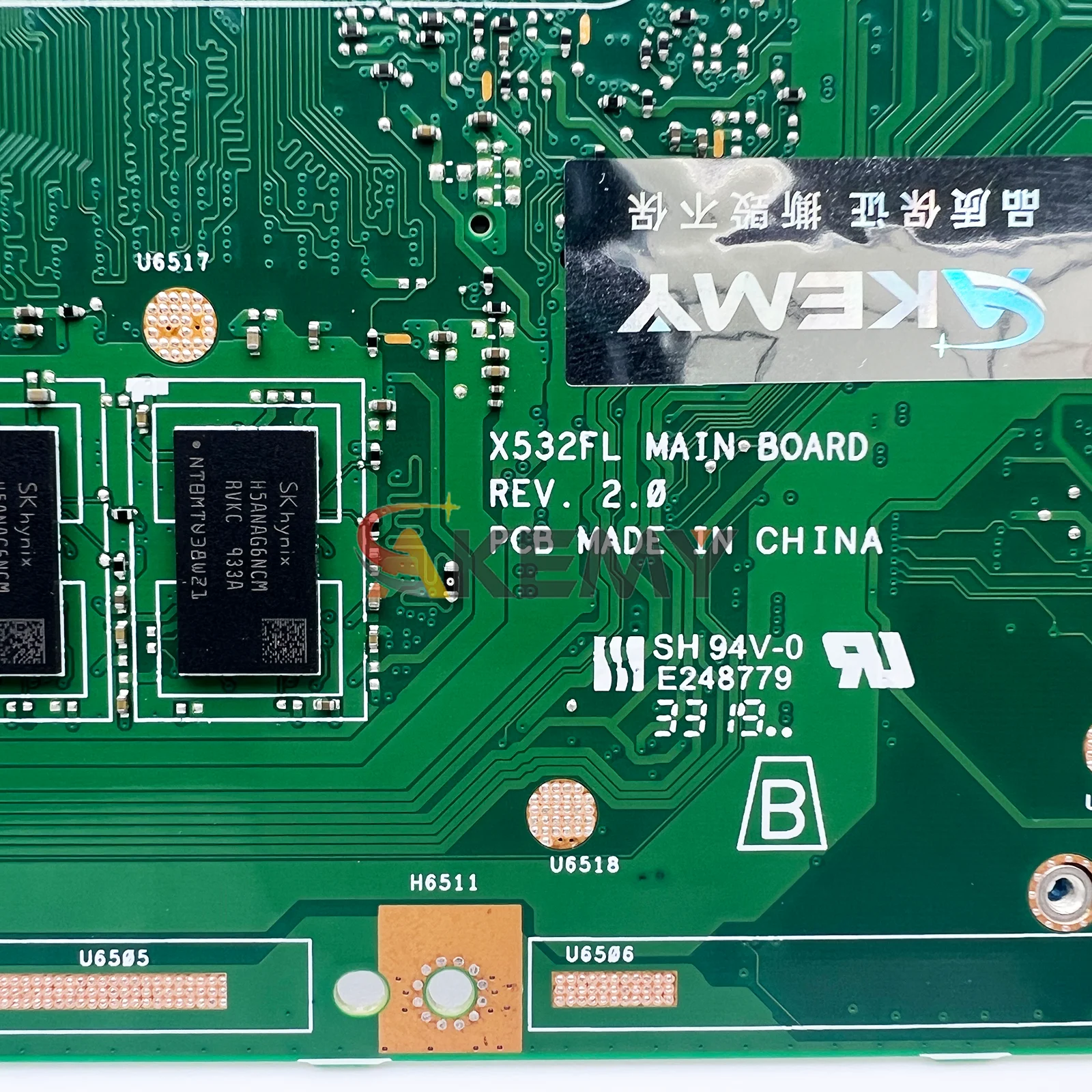 ASUS K532F S5500F V532F X532FLC K531F V531F S532F X532F X532FAC S531F 메인보드 10세대 I3 i5 i7용 X532FL 노트북 메인보드