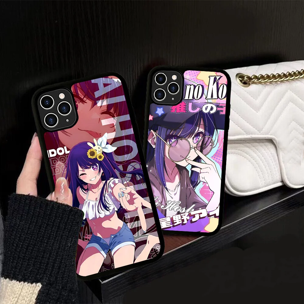 Anime Oshi No Ko Phone Case Silicone PC+TPU For For IPhone 11 12 13 14 15 16 Plus Pro Max Cover