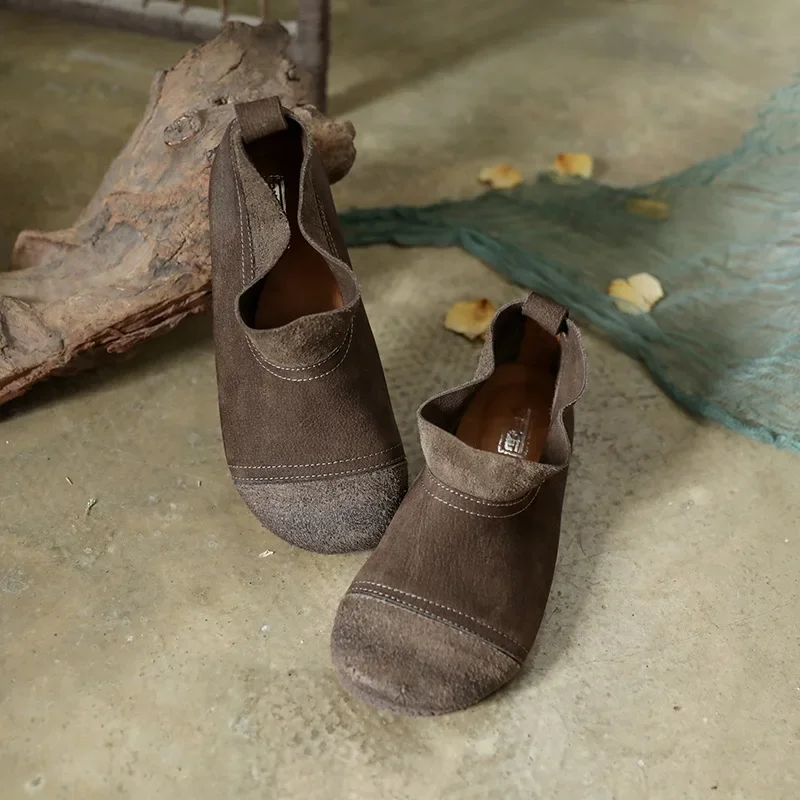 

Birkuir Ретро лоферы на плоской подошве для женщин Роскошные женские туфли без шнуровки из натуральной кожи разных цветов Мягкие элегантные женские туфли на плоской подошве