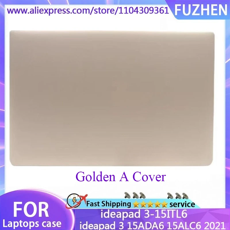 New For ideapad 3-15ITL6 15S 15ADA6 15ALC6 2021 Laptop Shell LCD Top cover/Back Cover/Front Beze/ Hinge/gold/blue/gray