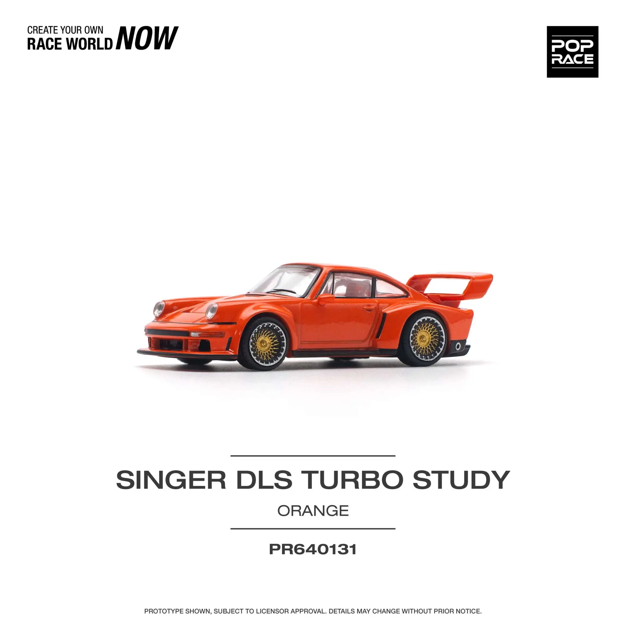 PreSale Pop Race 1:64 Singer DLS Turbo 964 Track Diecast Diorama Model Collection Miniature Toys