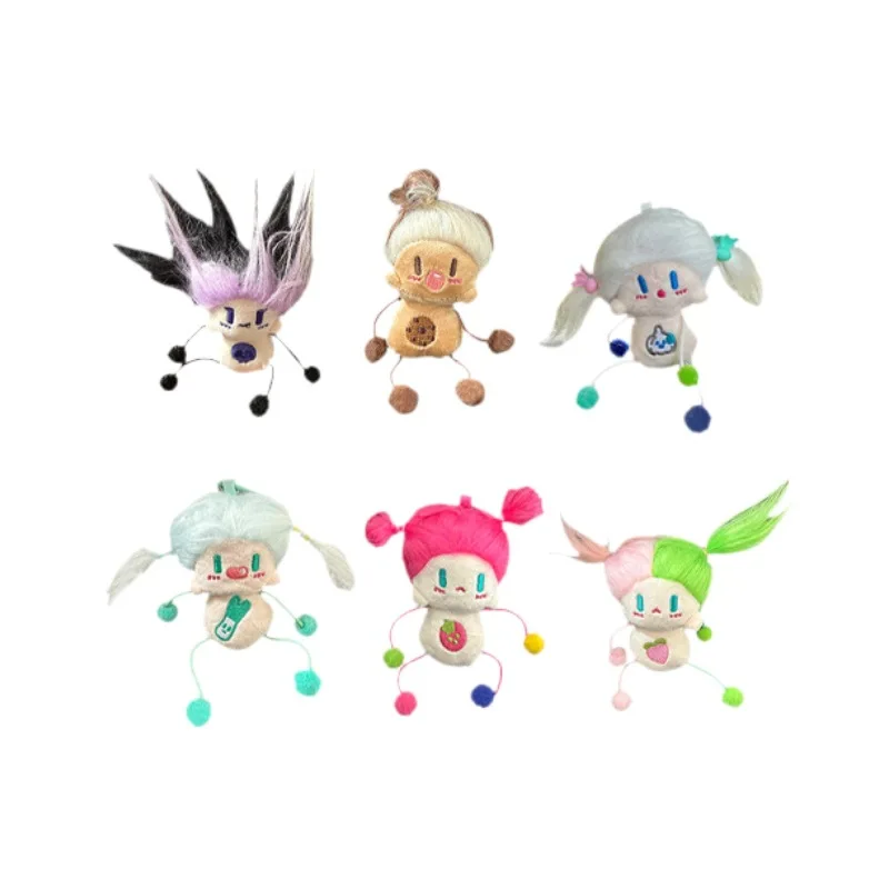 

Crazy Doll Plush Keychain – Funny Wild Hair Cartoon Pendant Toy for Backpack Purse Gift Decoration