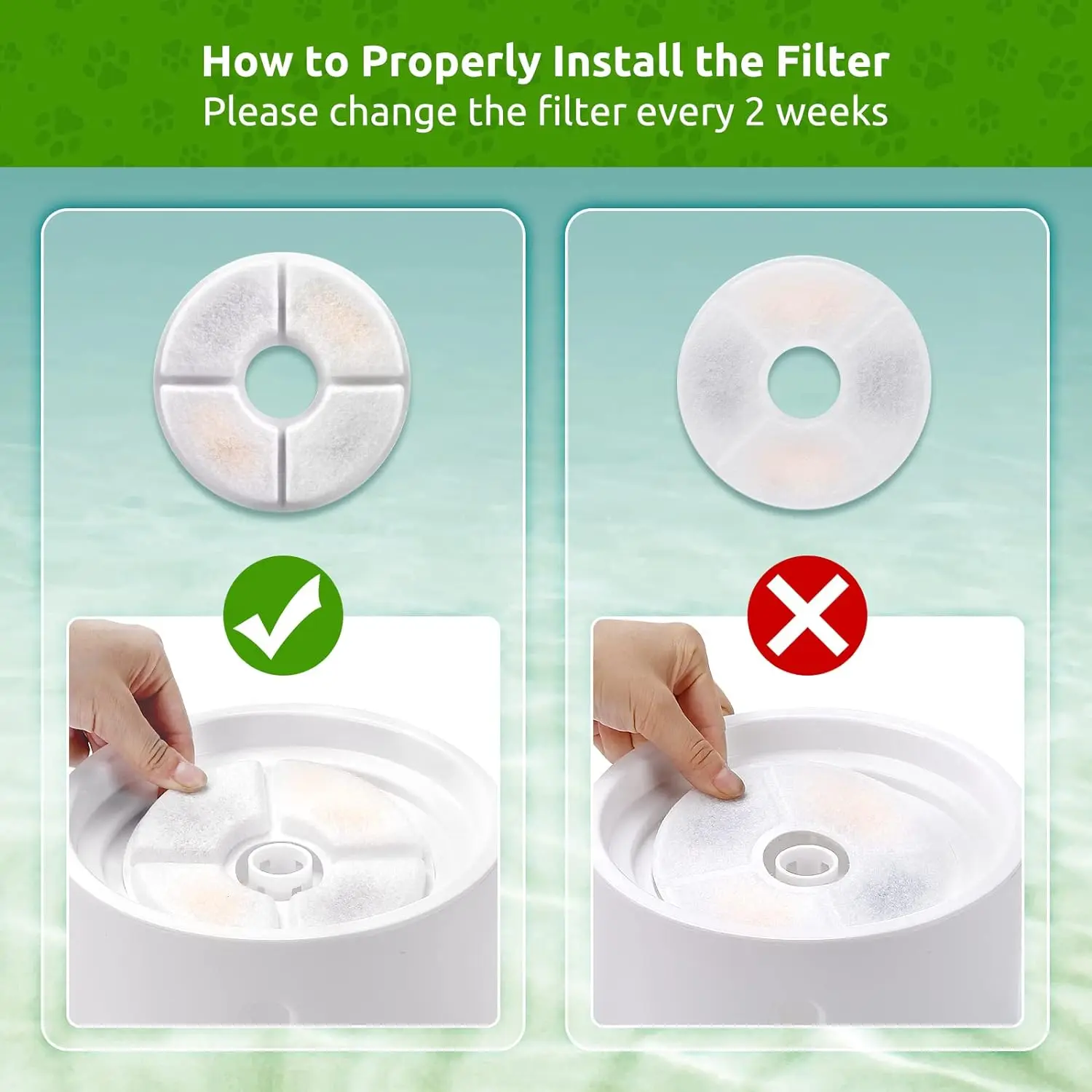 OYES Cat Fountain Filter Replacements 4