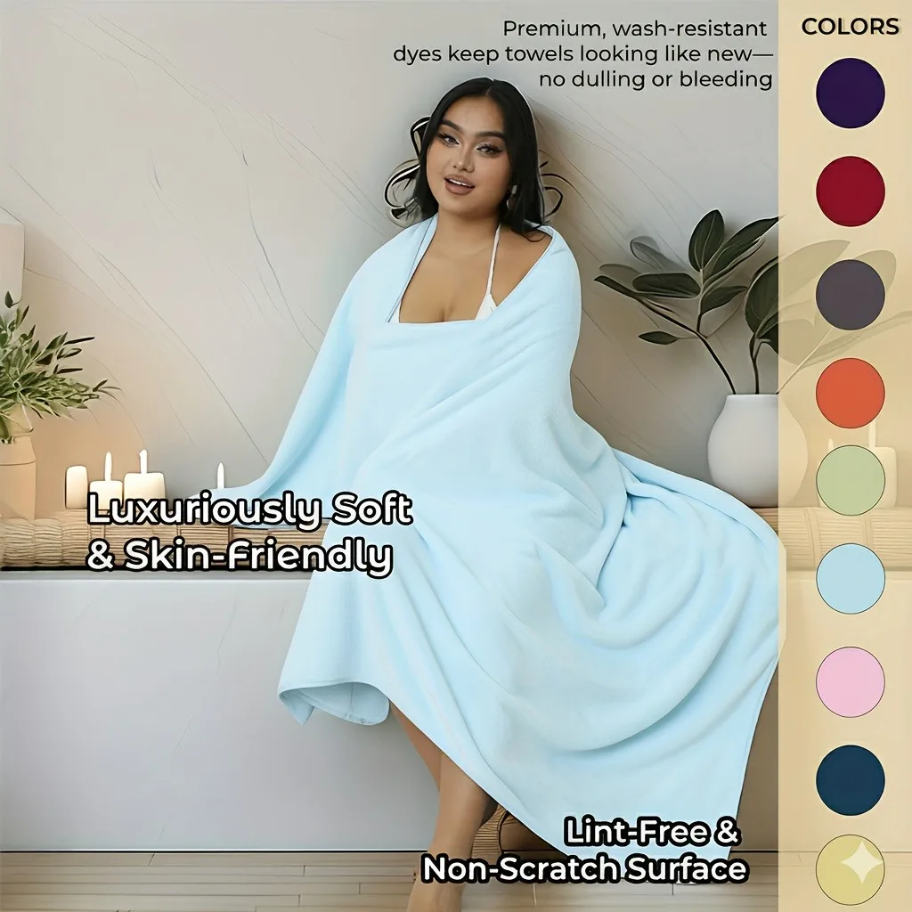4pcs Towels Set Extra Large Bath Towel And Hand Towels Multifunctional Wash Cloths for Home Hotel Spa Kitchen Bathroom