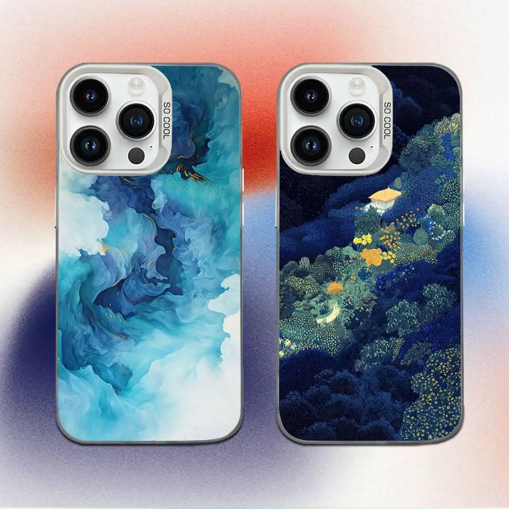 

Night Galaxys Sky Stars Space Phone Case For iPhone 16,15,14,13,12,11,Mini,Pro,E,MAX White Candy Matte Shockproof Cover