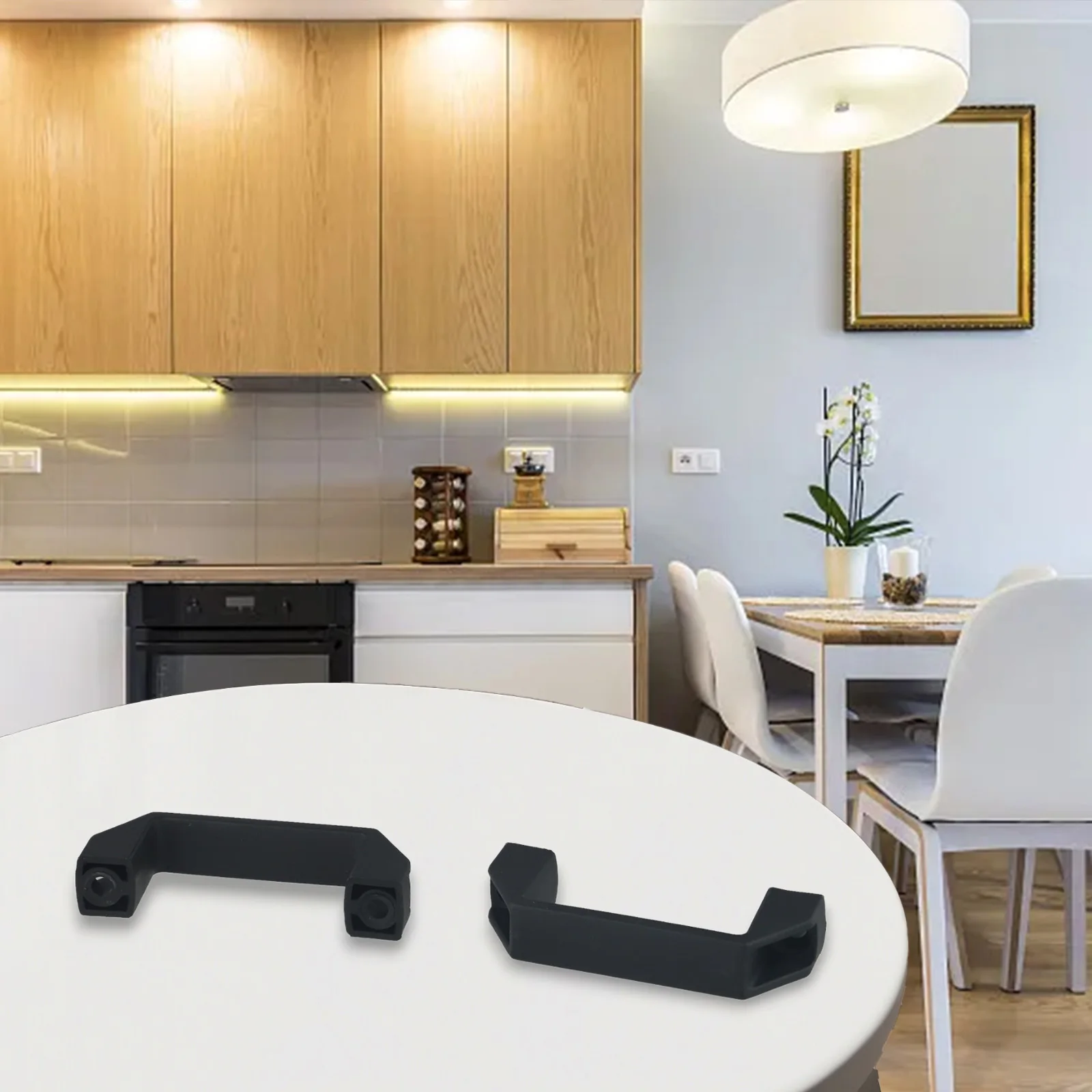 وظائف معززة لأثاث المكاتب، مقابض صناعية، مقابض سميكة، مظهر أسود أنيق، يدوم طويلاً #6