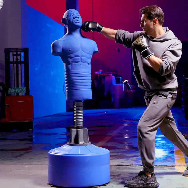 Eco-Friendly Heavy Duty Rubber Boxing Dummy Self-Standing Punching Mannequin & Sandbag Martial Arts Training Custom Color