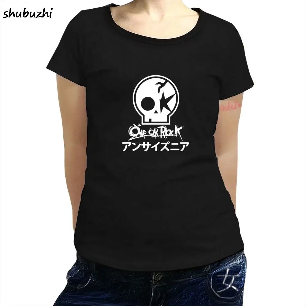 

2025 One Ok Rock Japan Rock Band Logo Women's Black T-Shirt Size S-3XL Summer Fashion Women T Shirt Fashion