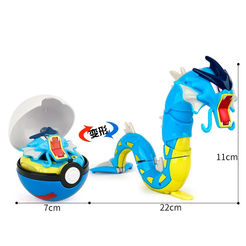 Pokemon PokeBall Blind Box Movable And Transformable Pikachu Super Dream Flame Dragon Cartoon Handheld Doll Children's Toy Gift