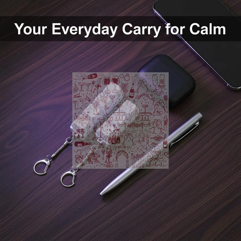 1Pcs Finger Pressure Relief Button Adult Office Stress-relieving And Calming Key Chain 2/3/4/9Keys Keyboard Key Irritability To
