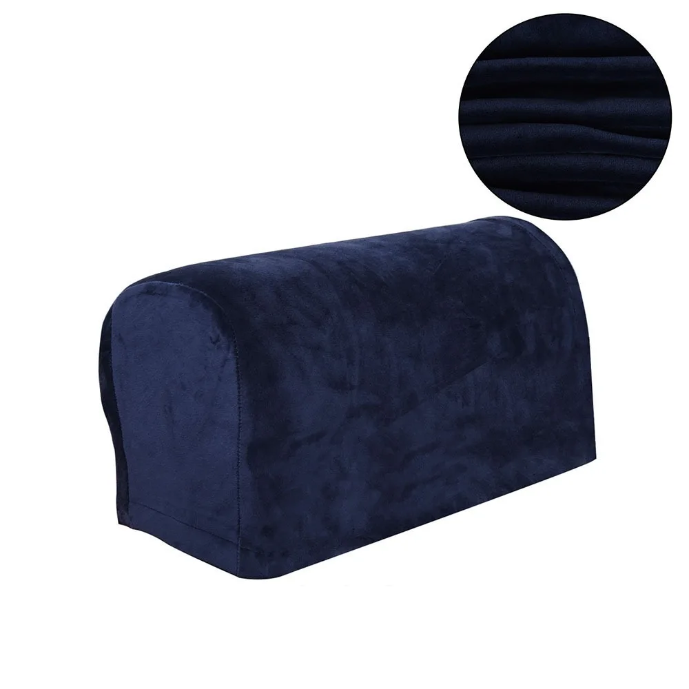 1pair New Fabric Sofa Armrest Covers Elastic Solid Chair Armrest Protectors Stretch Fit Soft Couch Arm Covers Chair Protection