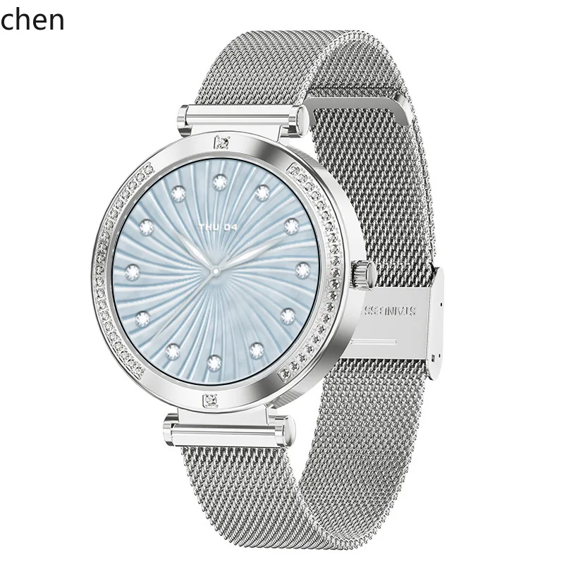 ZML Bluetooth Women's Watch with Heart Rate and Blood Oxygen Monitoring, Customizable Dial, Smart Magnetic Charging