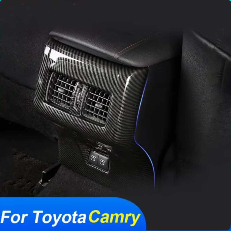 

For Toyota Camry XV70 2018 2019 2020 2021 2022 Car Armrest Storage Trim Rear Back Upside Air Conditioning Outlet Vent Stick