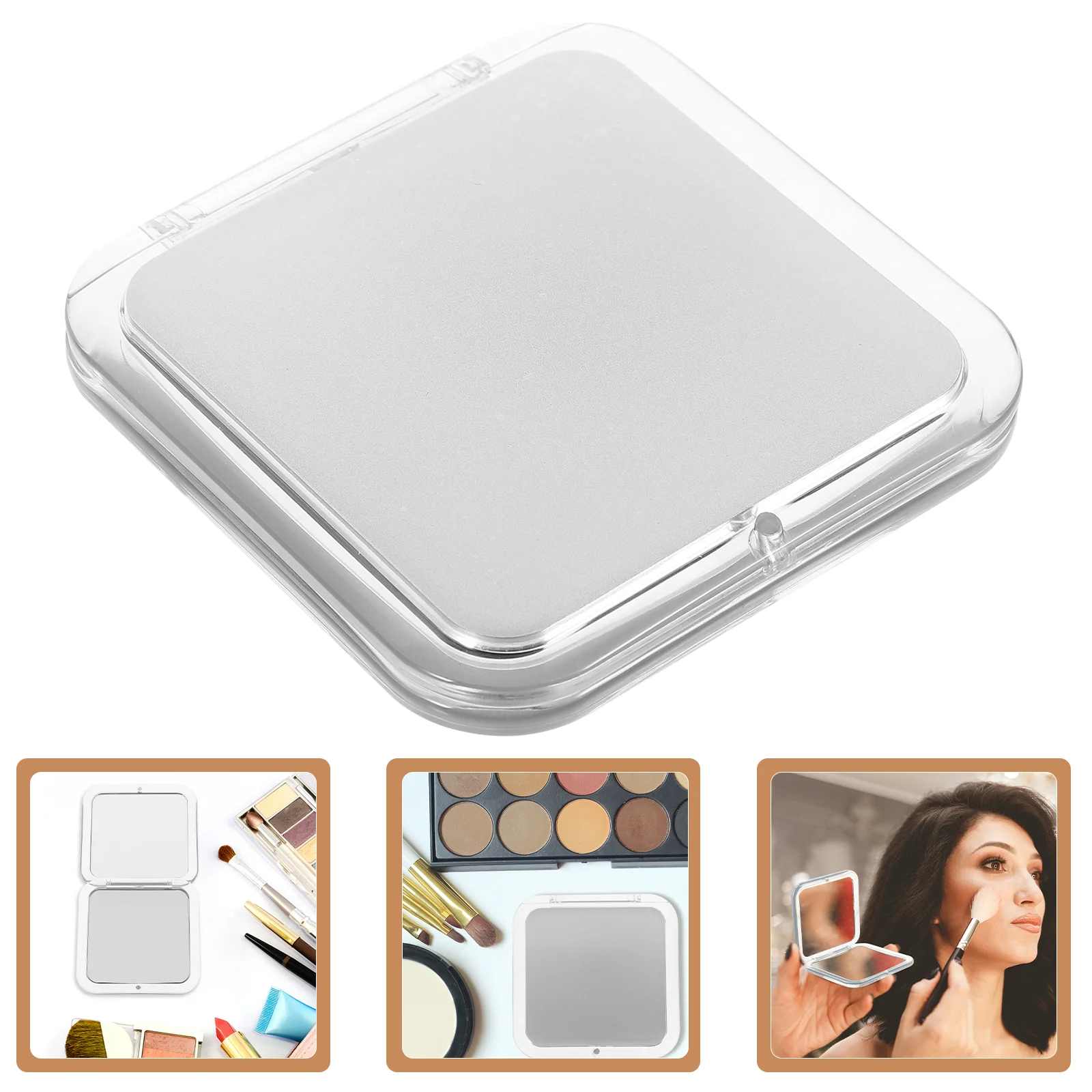 

Portable Folding Vanity Mirror Mini Compact Grey Resin Bridesmaid Magnifying Glasses