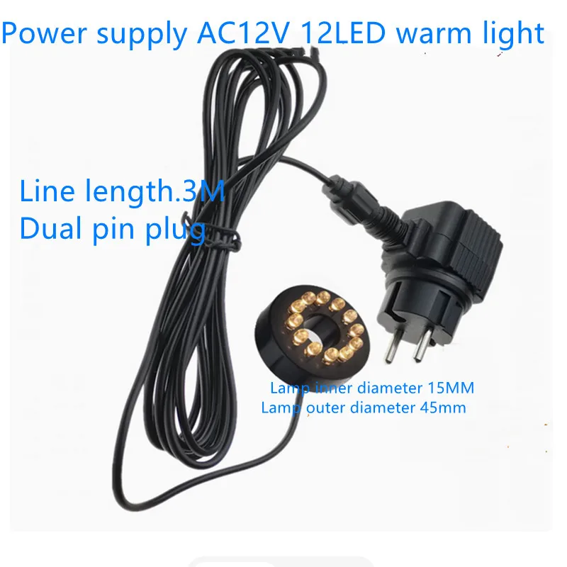 

12 В подводный 12-светодиодный светильник кольцо погружной фонтан пруд садовый адаптер переменного тока подводные фонари