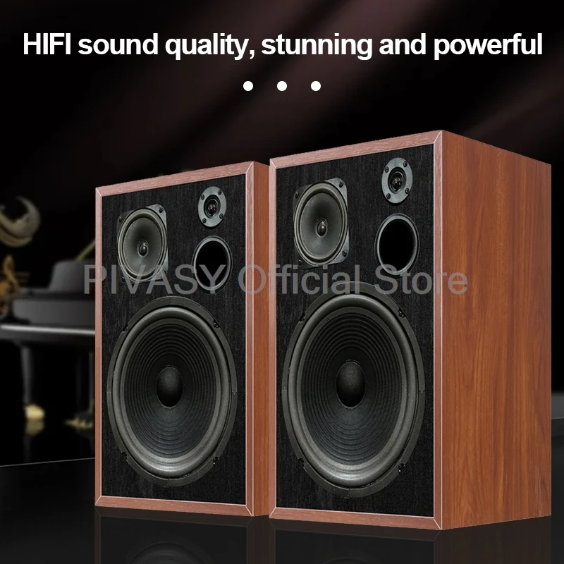 Imagem -06 - Bookshelf Subwoofer Passivo Hifi Fever Speaker Three-way Surround Som Desktop Power Speaker 8