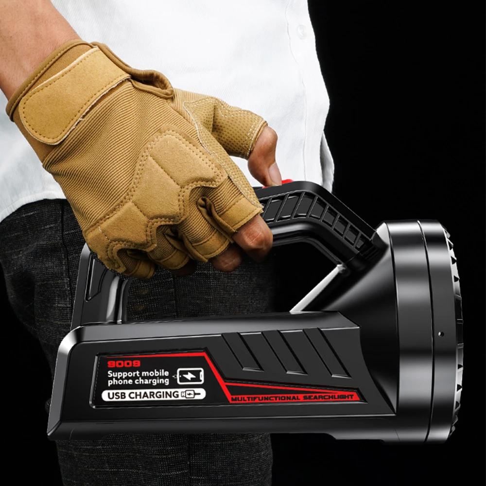 باليد أقوى P90 LED الكشاف 500 متر طويلة المدى قابلة للشحن يده ضوء العمل مصباح التخييم مصباح يدوي مقاوم للماء