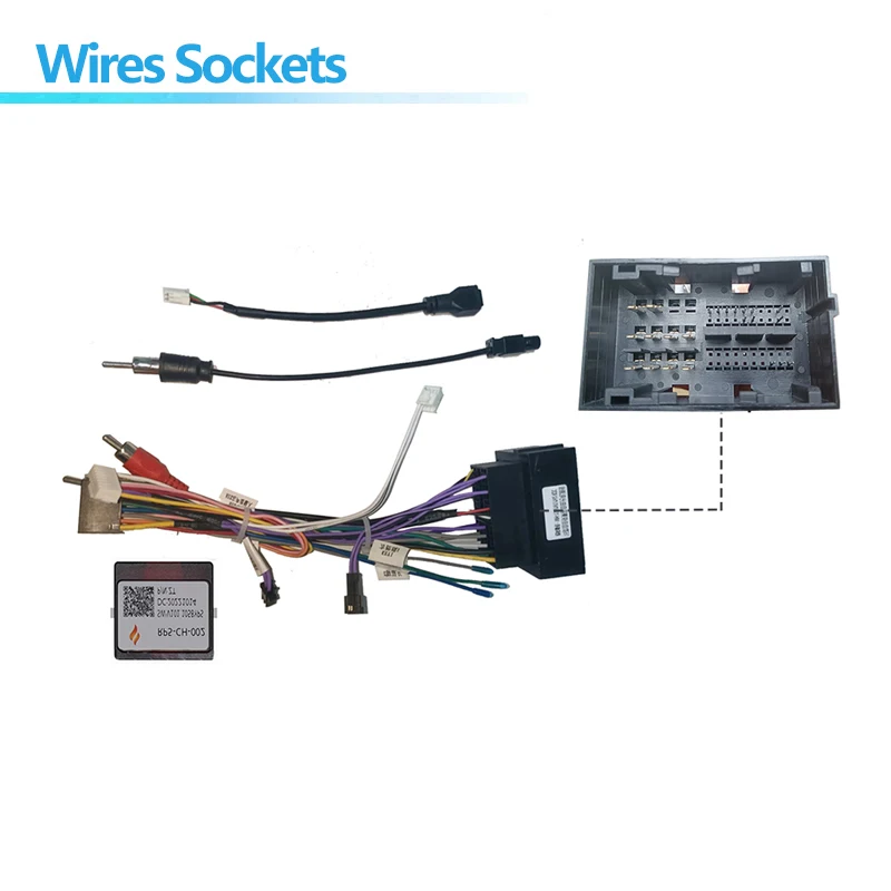 Car Android Radio Cable Power 16pin Stereo Wiring Harness Connector Canbus Box Adapter For Jeep Cherokee Compass Renegade Fiat