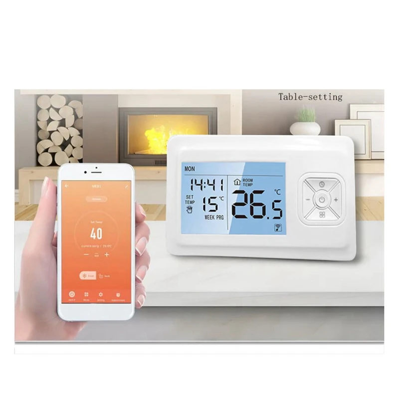 Tuya Wifi Smart Thermostat Controller Wireless Programmable Temperature Controller For Gas Boiler Water Heating