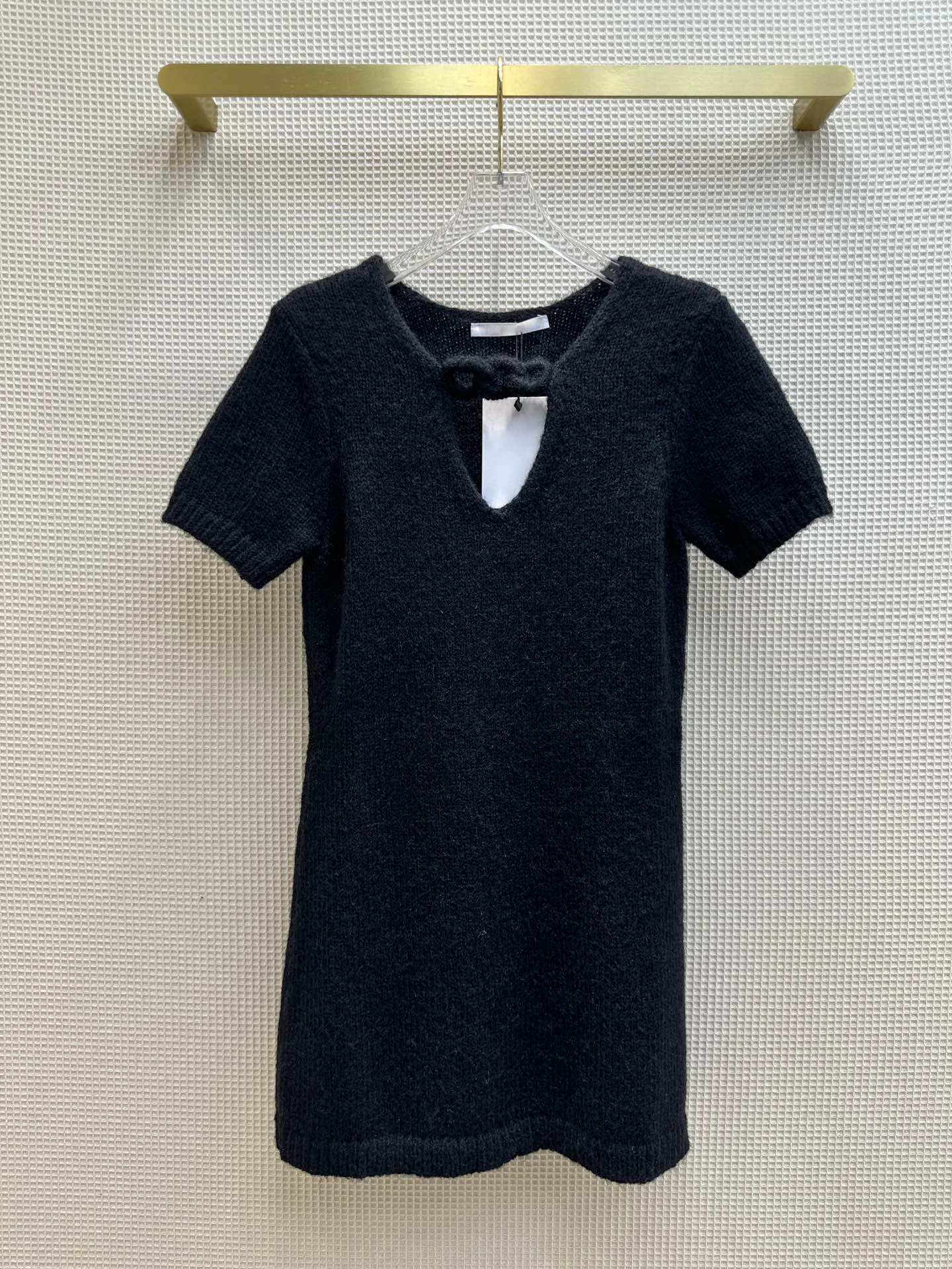 Women's Clothing V-neck knit short-sleeved dress Autumn Winter New NO.7