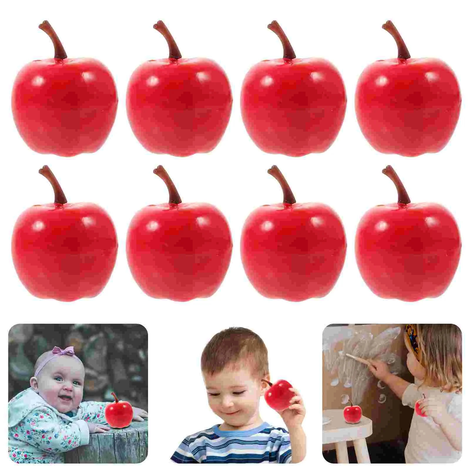 20 Pcs Simulated Small Fruit Model Set Simulation Apples Vegetable Photography Props