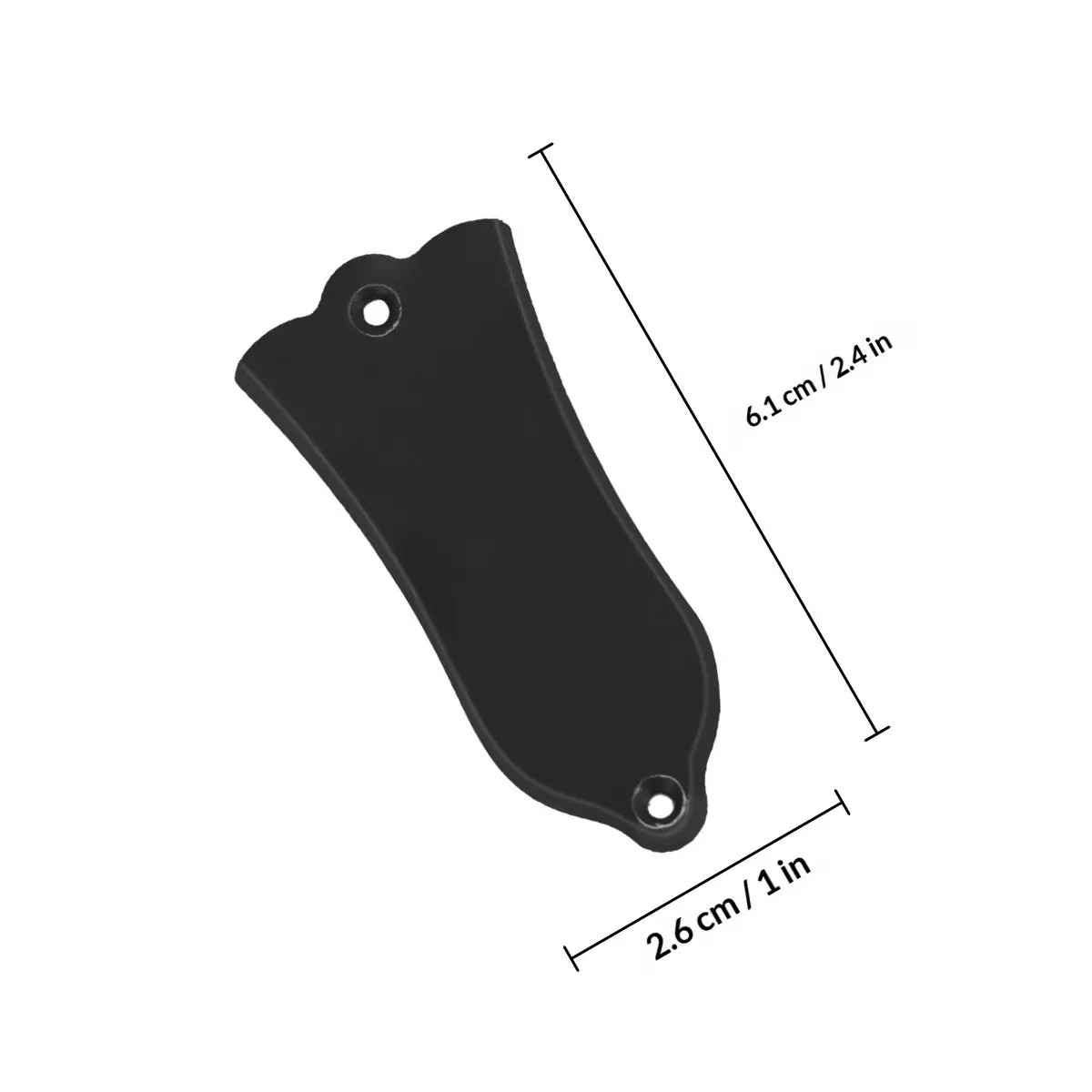 2Pcs Bell-Shaped Truss Rod Cover for Electric Guitar and Folk Guitar Premium PVC Ergonomic Smooth Texture Glossy Chic Design