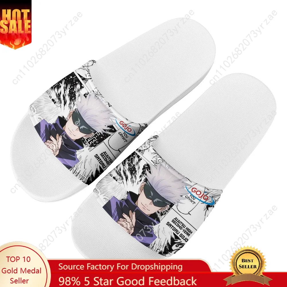 

Satoru Gojo Sandals Home Slippers Water Shoes Men Women Teenagers Sandal Bathroom Beach Swimming Pool Customized Summer Slipper