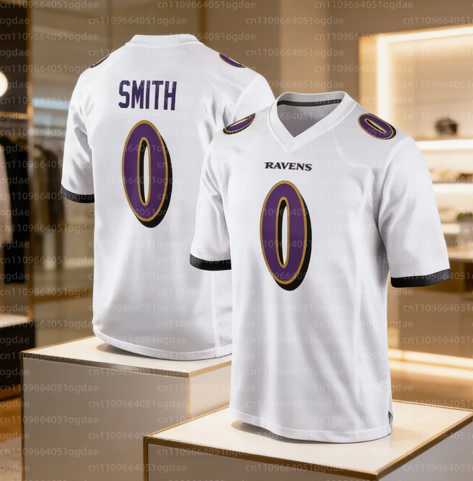 26 Adult Baltimore American Football Uniform Rugby Uniform Sports Uniform Training Uniform 3D Printed Quick Drying T-shirt