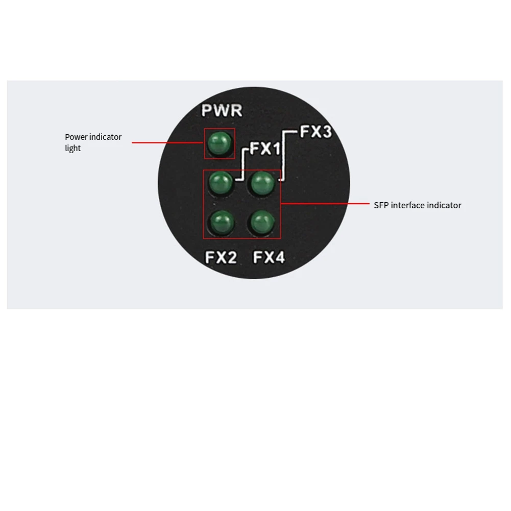 (MEOF] Gigabit Media Converter 4 to 2 RJ45 Transceiver 10/100/1000M Fiber Optic Switch EU PLUG