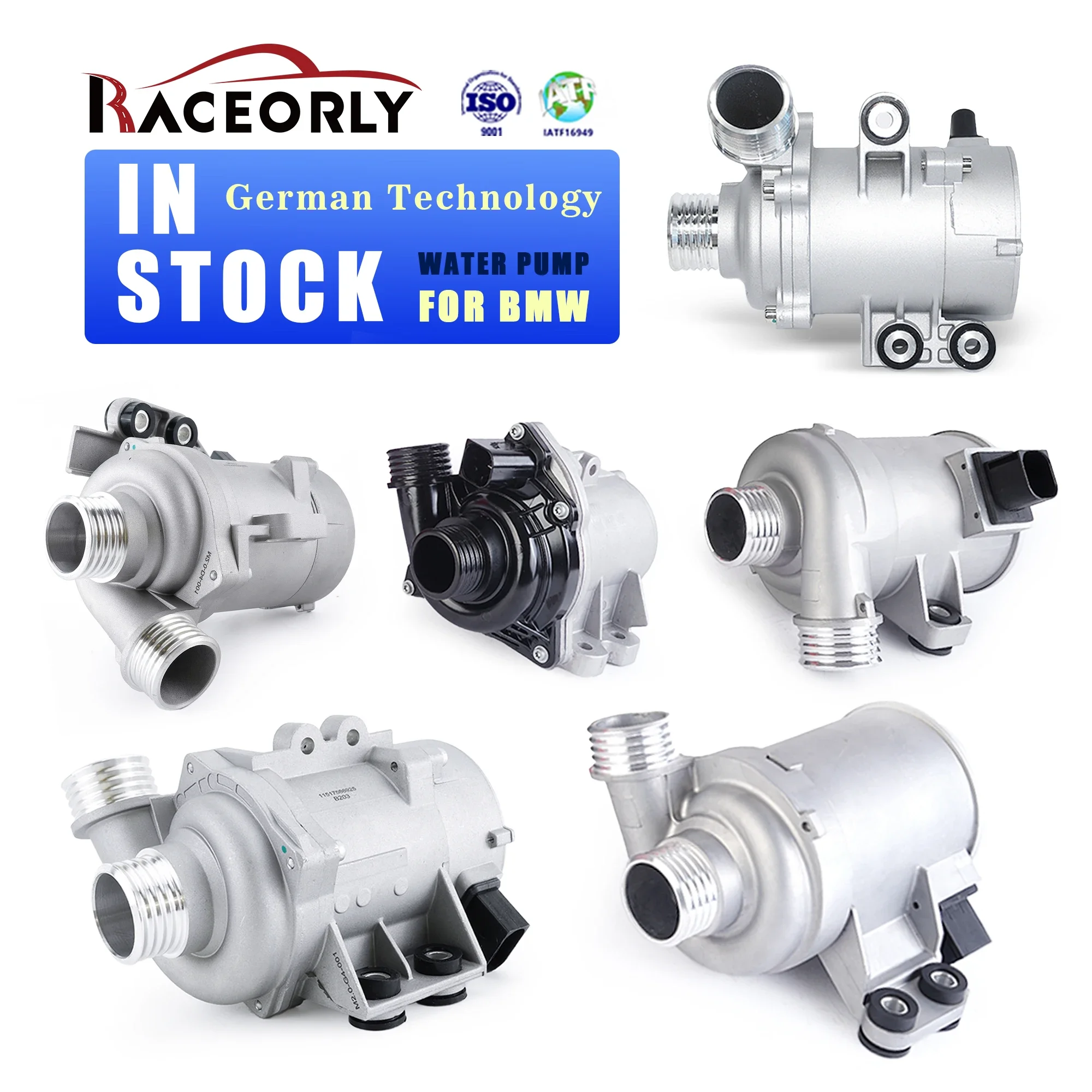 11517888885 11517632426 11519455978 Engine Cooling Electric Water Pump 2 Pieces Suitable forBM.W N54 N55 B30 X3 X4 X5 6 Cylinder