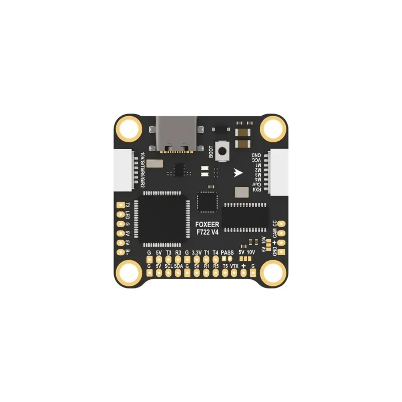 SkyDElFoxeer F722 V4 Flight Control MPU6000 FC 4-8S Dual BEC Barometer 30X30MM For O3 HD /VISTA/HDZERO/ Analog VTX FPV Racing Ca