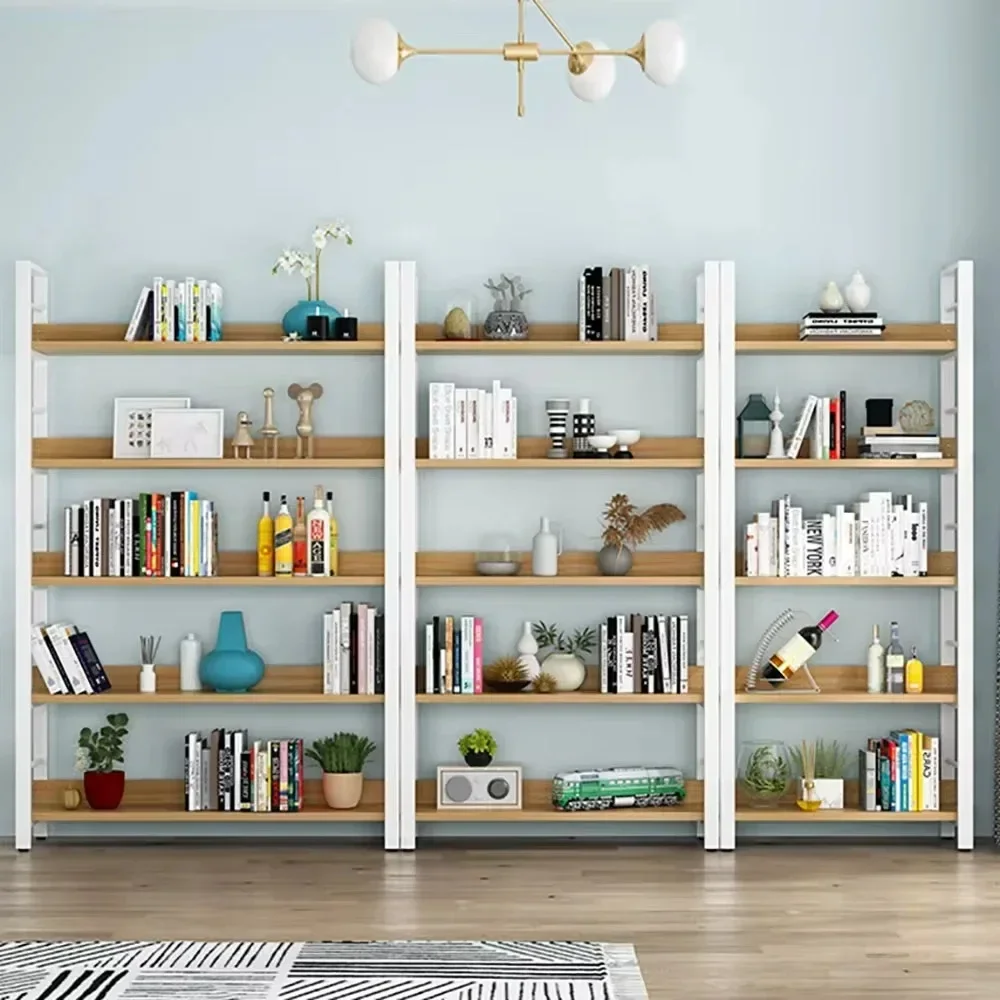 Living Room Bookshelf Household Floor Standing Bookcase Modern And Simple Display Cabinet Large Capacity Office Shelf Organizer