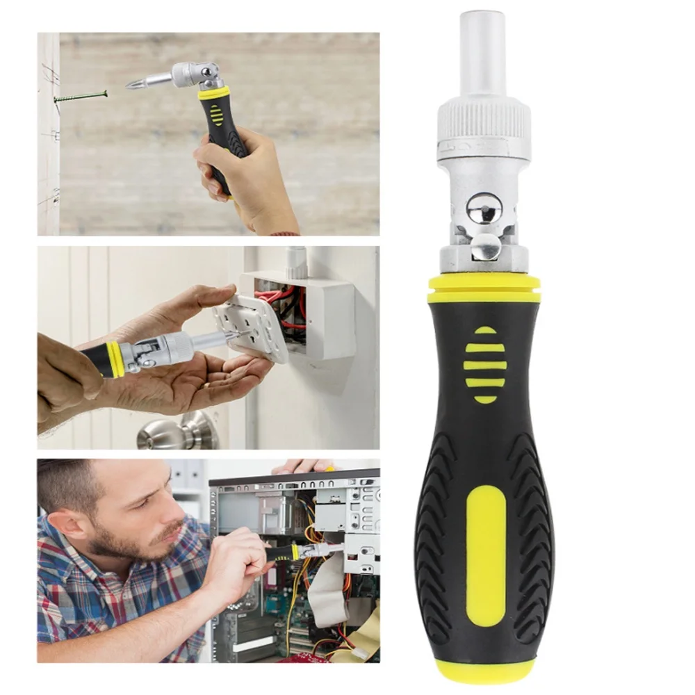 13 In 1 Screwdriver Set Multi-angle Labor-saving Ratchet Screwdriver Multi-function Manual Screwdriver Repair Tool