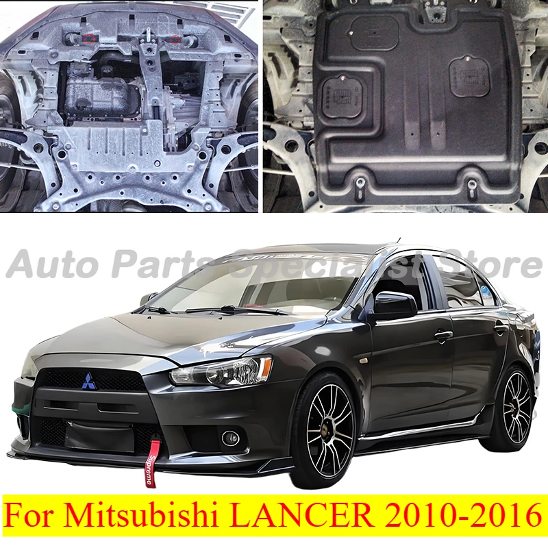 Higher Quality Black Under Engine Guard Mudguard Board Splash Shield Mud Fender Plate Panel For Mitsubishi LANCER 2010-2016