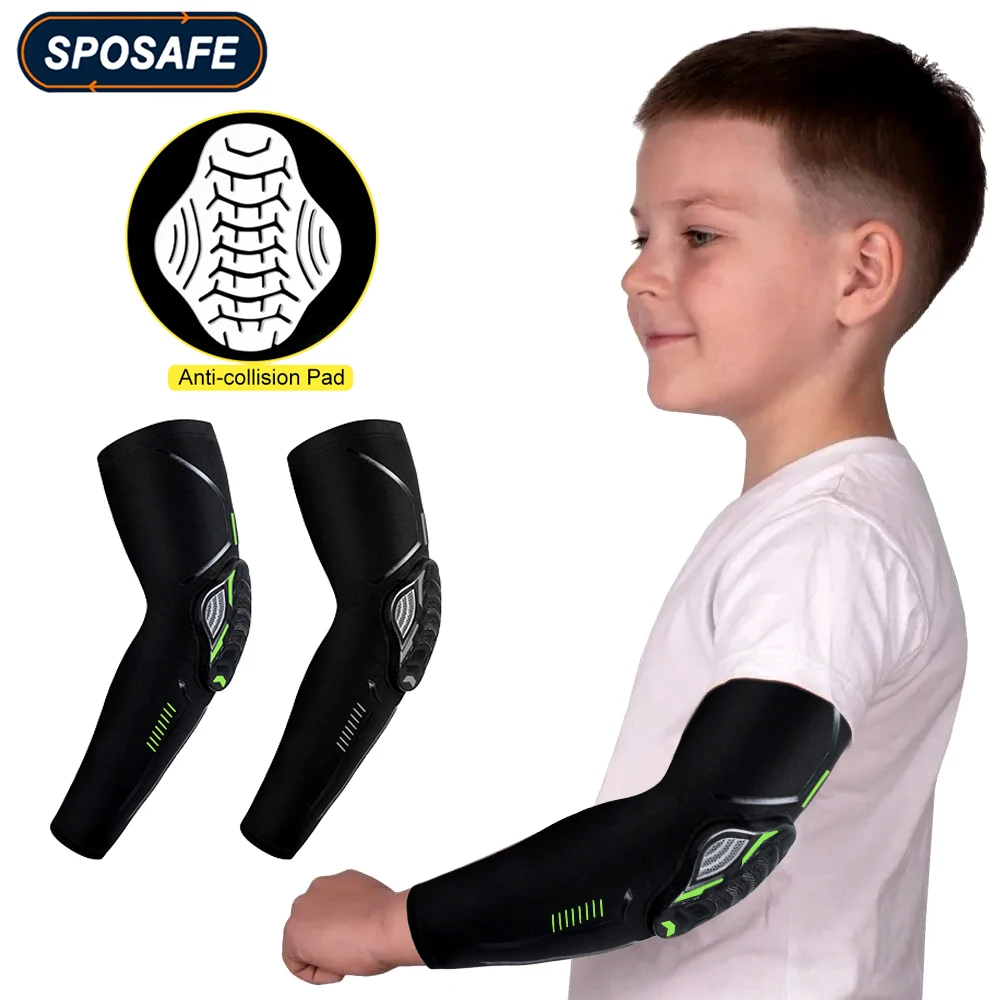 

1Pc Youth Kids Elbow Pads Arm Sleeve Guards Batters Protective Gear for Sports Baseball Lacrosse Football Volleyball Skating