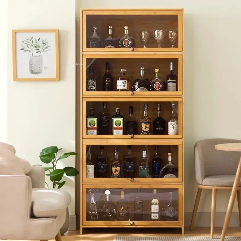 Acrylic Display Wine Cabinet Bar Restaurant Multi-storey Locker Home Living Room Wine Cabinet Simple Bar furniture Wine Showcase