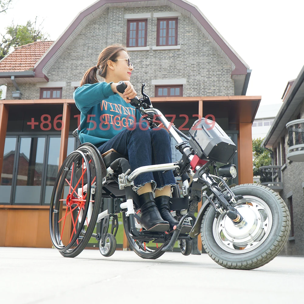 36V 250W Manual sports wheelchair head Drive head Electric connection tractor Endurance about 80 kilometers