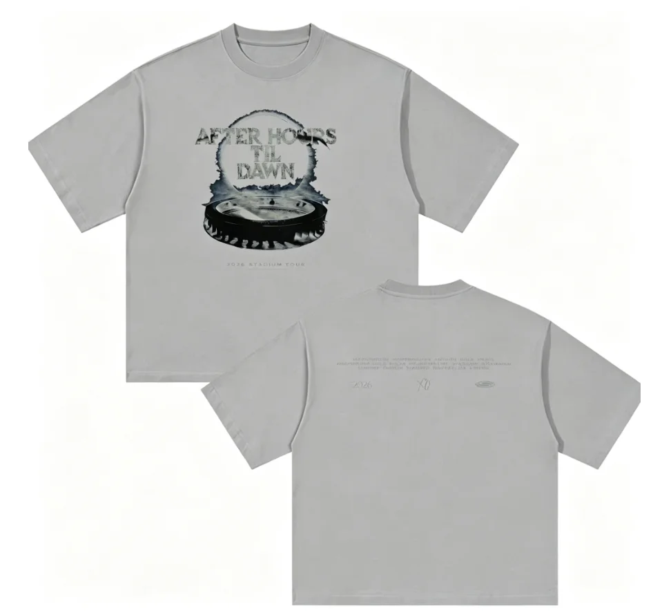 2026 Men's Oversized T Shirt Vintage Dark Night Landscape Graphic Print Short Sleeve Cotton Unisex Tee