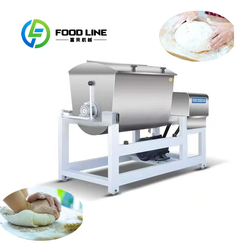 Fully Automatic Dough Mixer Commercial 25 Kg 15 Kg 30 Kg Stainless Steel R Low-Noise Commercial Flour Mixing Kneading Machine