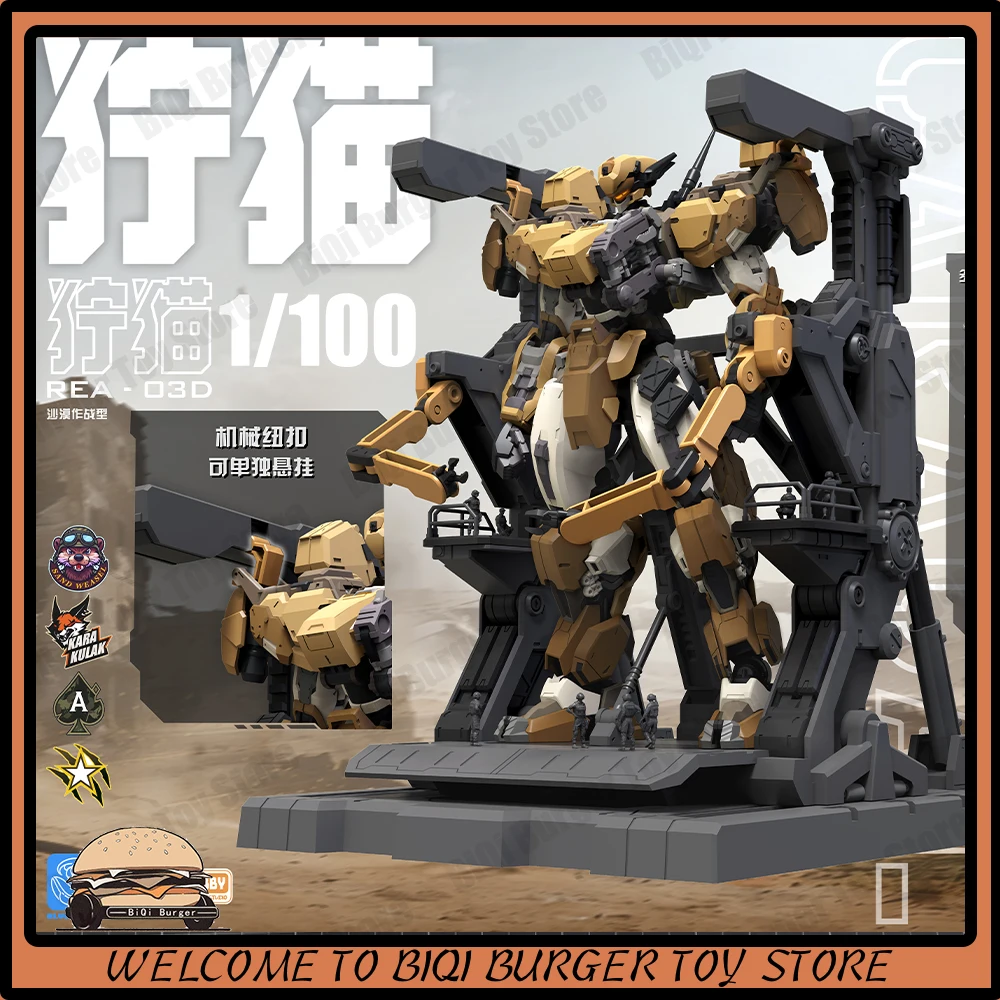 NUEVO Kit de Montaje MingJiangZhuan Caracal Sand Weasel BLUE WHALE 1/100REA-03 L.Y.N.X Eurasian Lynx SUNDAY HOBBY Blue Whale