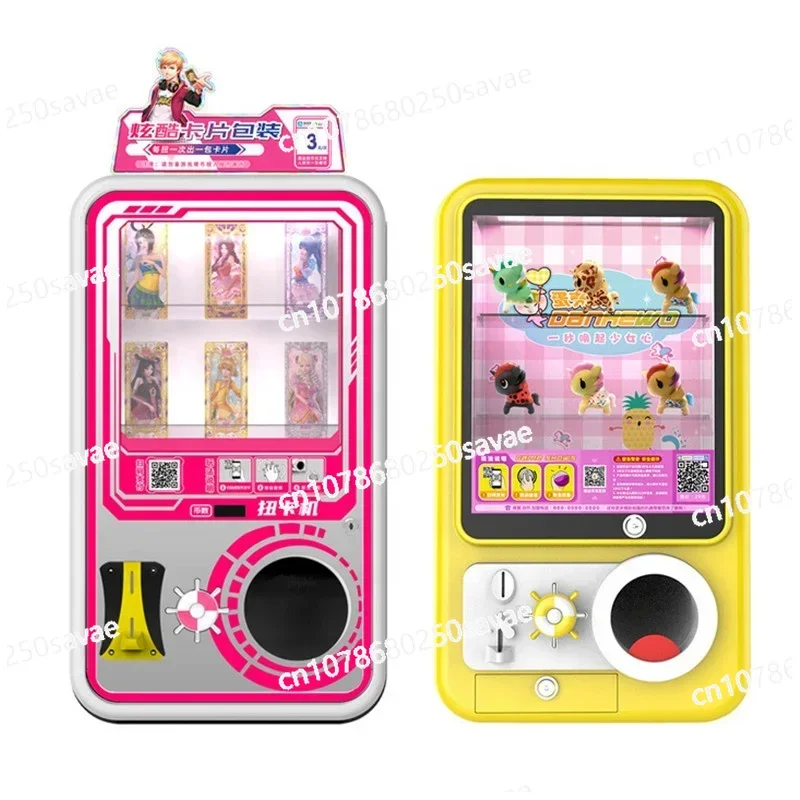 Card Twist Gachapon Game Sticker Vending Machines Pink Gacha Capsule Toy Gashapon Vending Machine