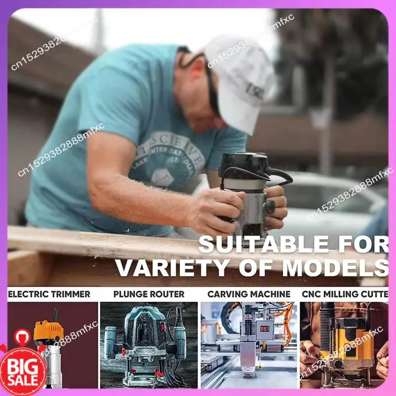 

Big Deal CNC Spoilboard Surfacing Router Bits,1/4Inch And 1/2Inch Handle 1In And 2In Cutting Diameter, Slab Flattening Router Bi