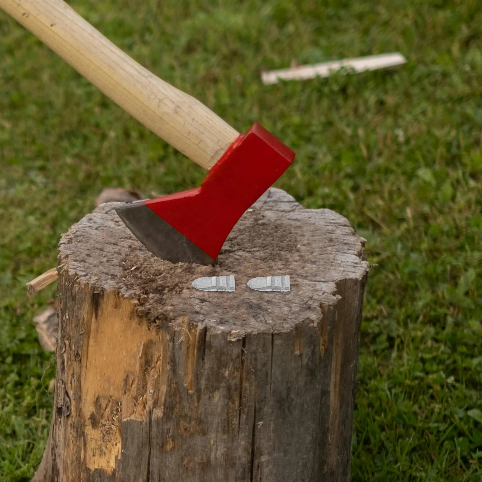 

Hammer Handle Reinforced Wedge Steel Axe Handle Wedge Replacement Protector Quick Installation Work Efficiency Heavy