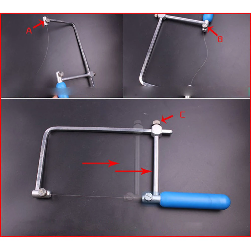 1x Superfine Diamond Cutting Wire 1m Tools Coping Saw Blades Jade Metal Marble Granite Stone Glass Wood/Jewelry Wire Saw Cutter