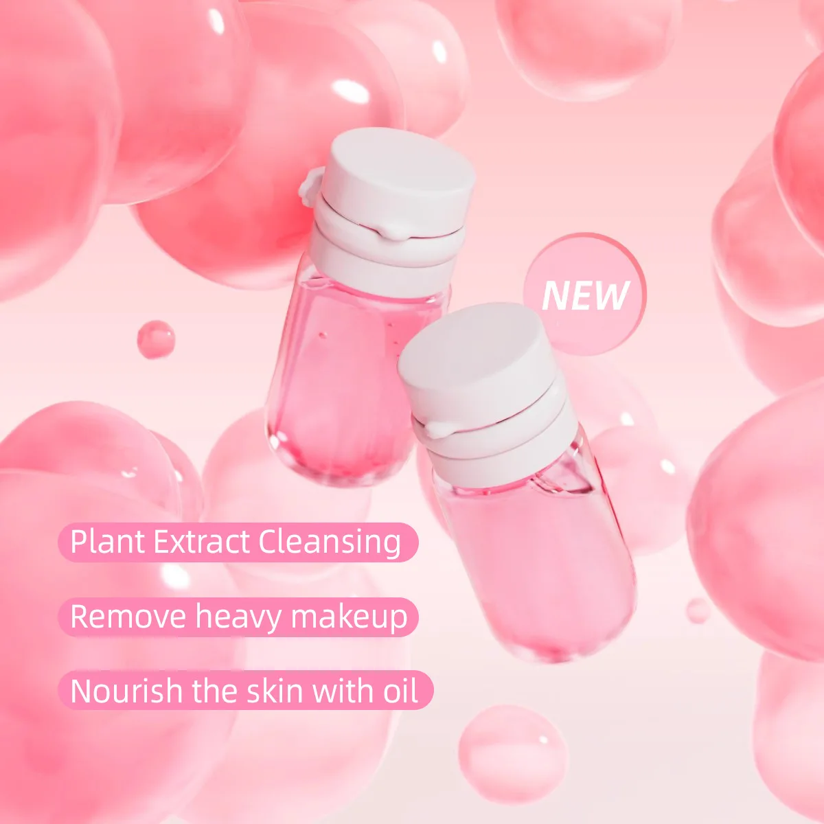 Makeup Remover Oil Soft Cleansing Oil 20 Capsules Deep Cleansing moisturize Easy Makeup Remover Gentle Skincare