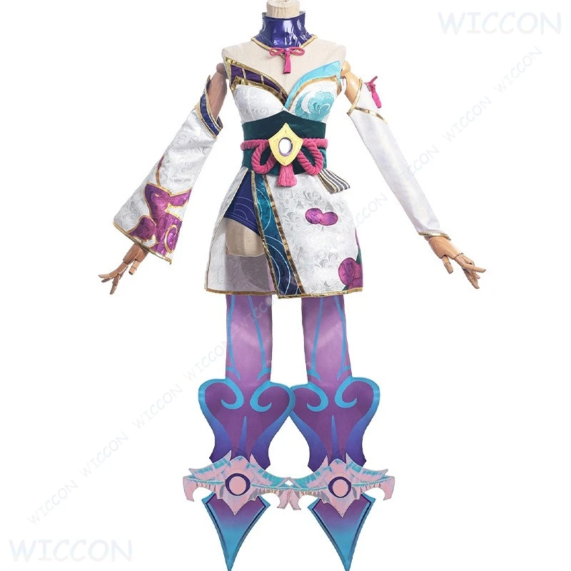 Anime ‌‌‌‌‌‌‌‌‌‌‌‌‌‌‌‌‌League of Legends LOL Spirit Cosplay Blossom Syndra Evelynn Costume Japanese Style Game Outfit Female‌